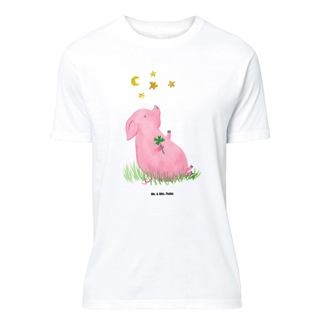 T-Shirt Standard Glücksschwein T-Shirt, Shirt, Tshirt, Lustiges T-Shirt, T-Shirt mit Spruch, Party, Junggesellenabschied, Jubiläum, Geburstag, Herrn, Damen, Männer, Frauen, Schlafshirt, Nachthemd, Sprüche, Tiermotive, Gute Laune, lustige Sprüche, Tiere, Glücksschwein. Glück, Schwein, Schweinchen, Sterne, Sernchen, Ziele, Träume, Motivation, Glücksbringer