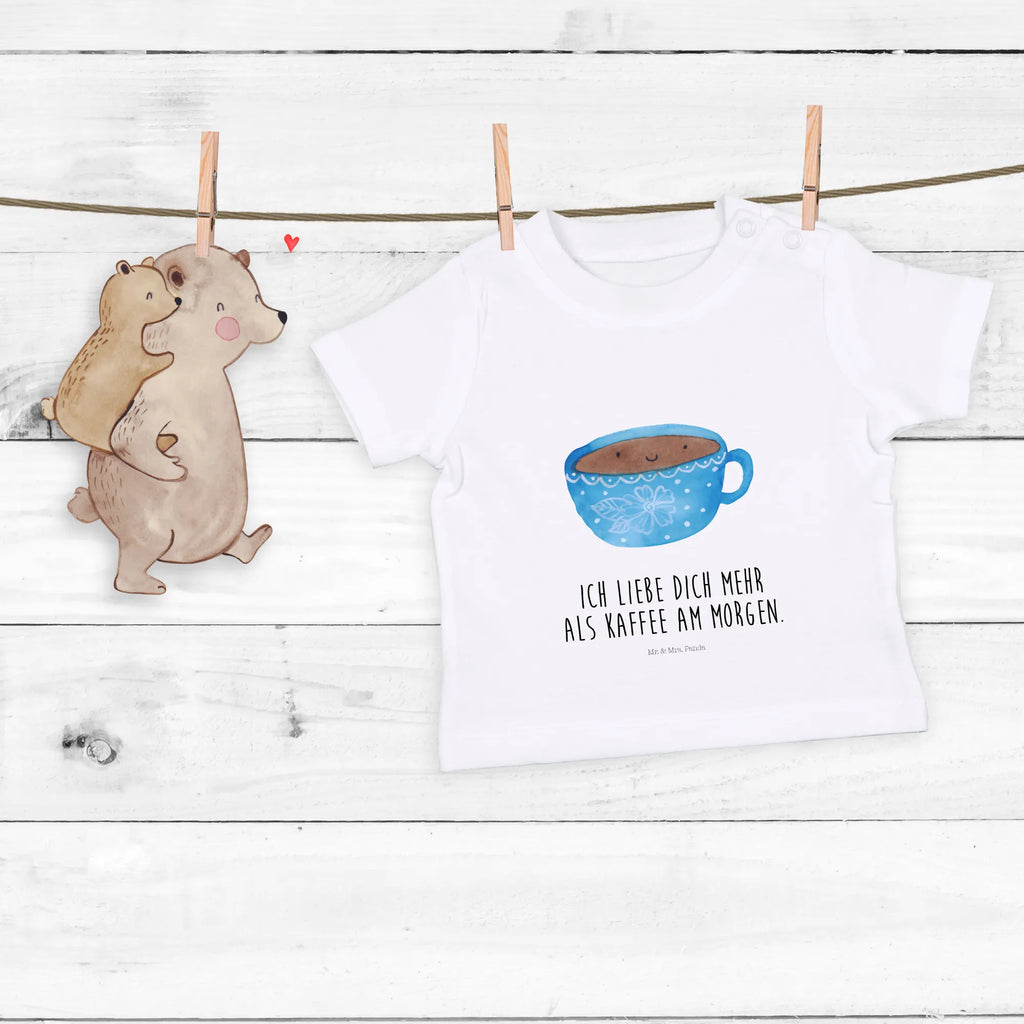 Organic Baby Shirt Kaffee Tasse Baby T-Shirt, Jungen Baby T-Shirt, Mädchen Baby T-Shirt, Shirt, Tiermotive, Gute Laune, lustige Sprüche, Tiere, Kaffee, Tasse, Liebe, Geschmack, Genuss, Glücklich