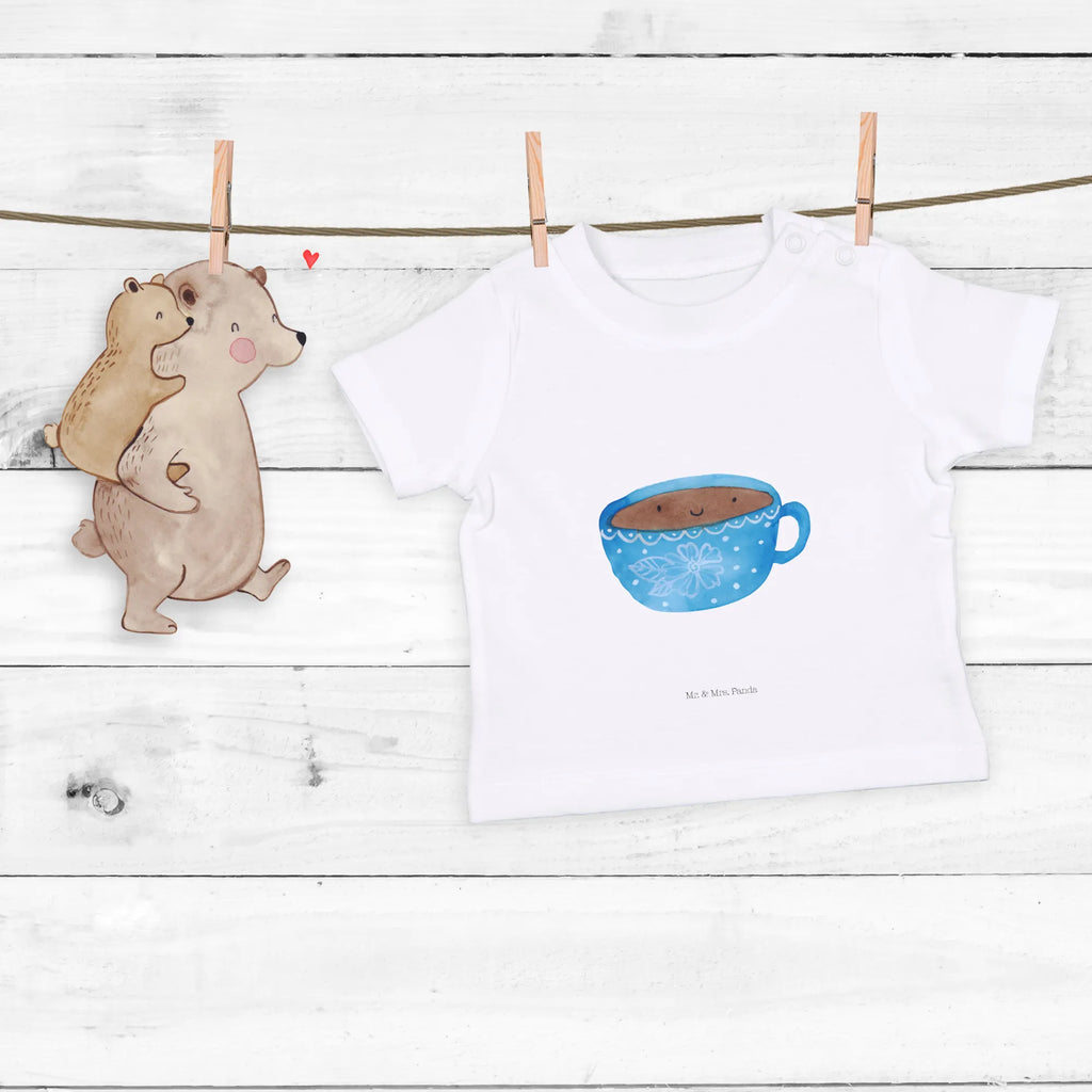 Organic Baby Shirt Kaffee Tasse Baby T-Shirt, Jungen Baby T-Shirt, Mädchen Baby T-Shirt, Shirt, Tiermotive, Gute Laune, lustige Sprüche, Tiere, Kaffee, Tasse, Liebe, Geschmack, Genuss, Glücklich