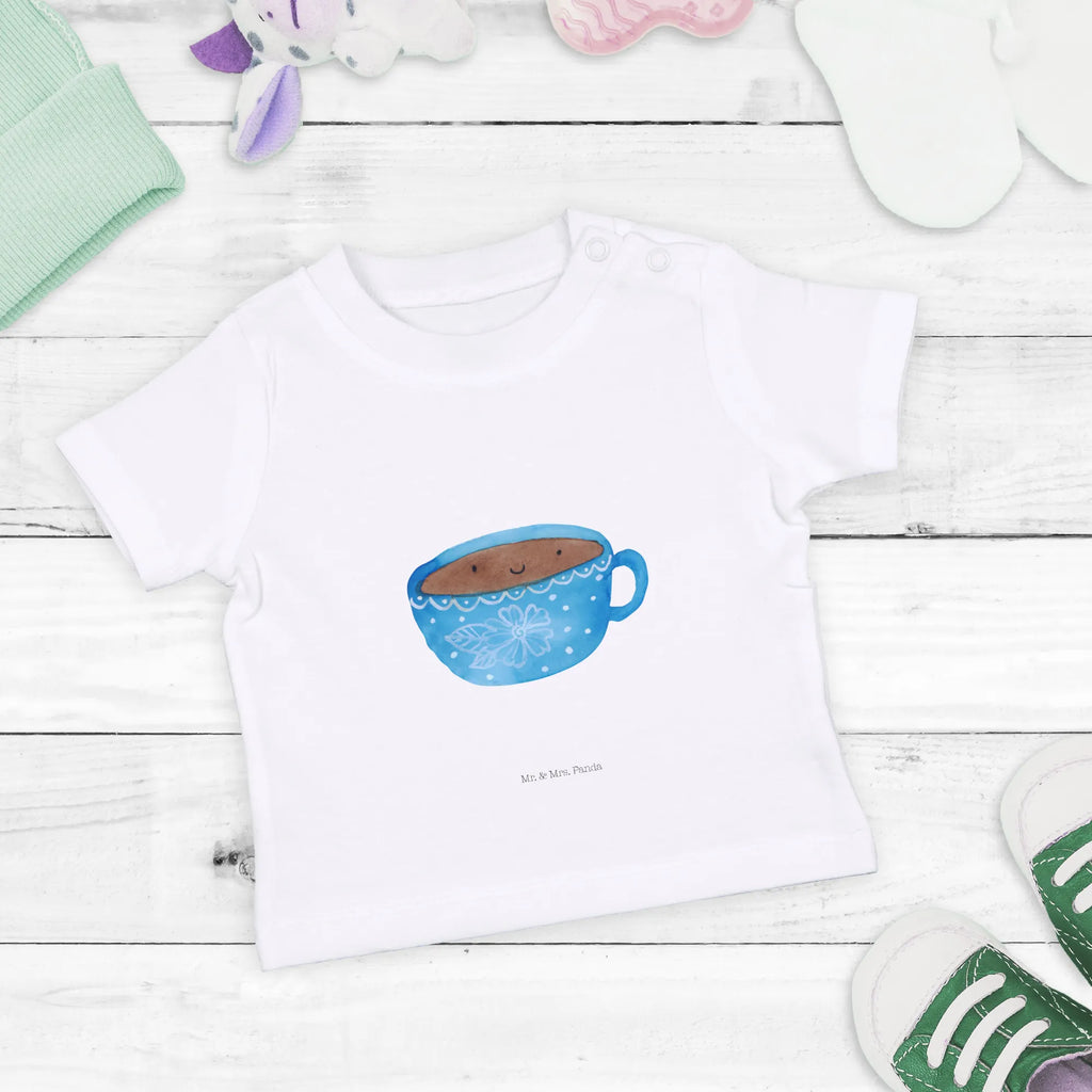 Organic Baby Shirt Kaffee Tasse Baby T-Shirt, Jungen Baby T-Shirt, Mädchen Baby T-Shirt, Shirt, Tiermotive, Gute Laune, lustige Sprüche, Tiere, Kaffee, Tasse, Liebe, Geschmack, Genuss, Glücklich