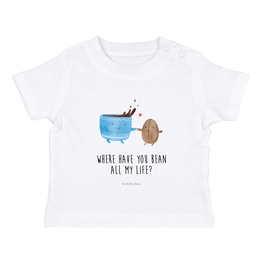 Organic Baby Shirt Kaffee Bohne Baby T-Shirt, Jungen Baby T-Shirt, Mädchen Baby T-Shirt, Shirt, Tiermotive, Gute Laune, lustige Sprüche, Tiere, Kaffee, Kaffeebohne, Genuss, Zufriedenheit, Glück