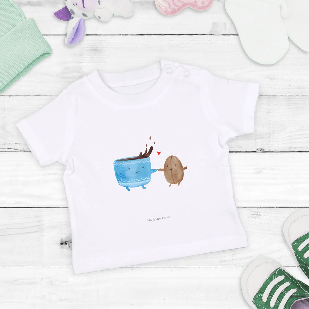 Organic Baby Shirt Kaffee Bohne Baby T-Shirt, Jungen Baby T-Shirt, Mädchen Baby T-Shirt, Shirt, Tiermotive, Gute Laune, lustige Sprüche, Tiere, Kaffee, Kaffeebohne, Genuss, Zufriedenheit, Glück