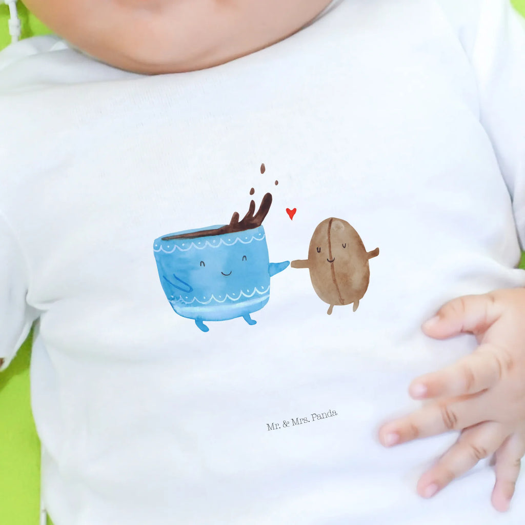 Organic Baby Shirt Kaffee Bohne Baby T-Shirt, Jungen Baby T-Shirt, Mädchen Baby T-Shirt, Shirt, Tiermotive, Gute Laune, lustige Sprüche, Tiere, Kaffee, Kaffeebohne, Genuss, Zufriedenheit, Glück