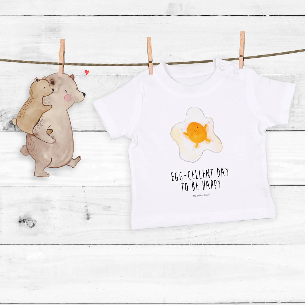 Organic Baby Shirt Spiegelei Ei Baby T-Shirt, Jungen Baby T-Shirt, Mädchen Baby T-Shirt, Shirt, Tiermotive, Gute Laune, lustige Sprüche, Tiere, Ei, Spiegelei, Schön, Tag, Glücklich, Liebe