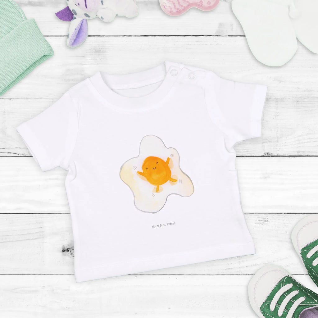 Organic Baby Shirt Spiegelei Ei Baby T-Shirt, Jungen Baby T-Shirt, Mädchen Baby T-Shirt, Shirt, Tiermotive, Gute Laune, lustige Sprüche, Tiere, Ei, Spiegelei, Schön, Tag, Glücklich, Liebe