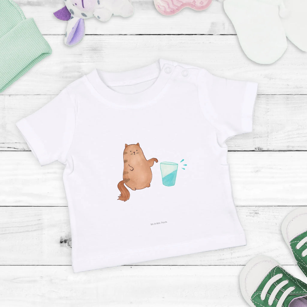 Organic Baby Shirt Katze Wasserglas Baby T-Shirt, Jungen Baby T-Shirt, Mädchen Baby T-Shirt, Shirt, Katze, Katzenmotiv, Katzenfan, Katzendeko, Katzenfreund, Katzenliebhaber, Katzenprodukte, Katzenartikel, Katzenaccessoires, Katzensouvenirs, Katzenliebhaberprodukte, Katzenmotive, Katzen, Kater, Mietze, Cat, Cats, Katzenhalter, Katzenbesitzerin, Haustier, Wasser, Glas