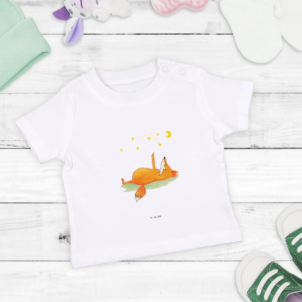 Organic Baby Shirt Fuchs Sterne Baby T-Shirt, Jungen Baby T-Shirt, Mädchen Baby T-Shirt, Shirt, Fuchs, Füchse, tröstende Worte, Spruch positiv, Spruch schön, Romantik, Always Look on the Bright Side of Life