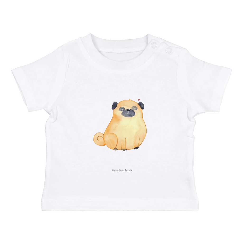 Organic Baby Shirt Mops Baby T-Shirt, Jungen Baby T-Shirt, Mädchen Baby T-Shirt, Shirt, Hund, Hundemotiv, Haustier, Hunderasse, Tierliebhaber, Hundebesitzer, Sprüche, Mops, Liebe, Hundeliebe