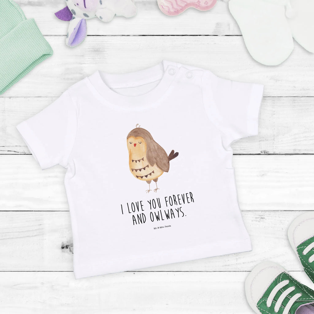 Organic Baby Shirt Eule Zufrieden Baby T-Shirt, Jungen Baby T-Shirt, Mädchen Baby T-Shirt, Shirt, Eule, Eule Spruch, Eule deko, Owl, Liebe Spruch, Romantisch, Wortspiel lustig, Spruch schön, Geschenk Hochzeitstag