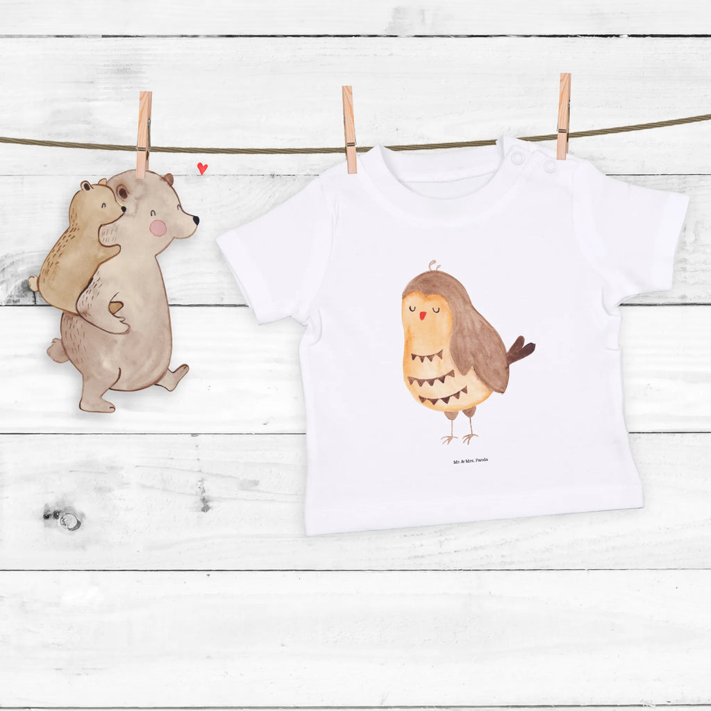 Organic Baby Shirt Eule Zufrieden Baby T-Shirt, Jungen Baby T-Shirt, Mädchen Baby T-Shirt, Shirt, Eule, Eule Spruch, Eule deko, Owl, Liebe Spruch, Romantisch, Wortspiel lustig, Spruch schön, Geschenk Hochzeitstag