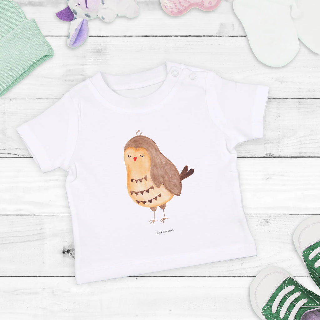 Organic Baby Shirt Eule Zufrieden Baby T-Shirt, Jungen Baby T-Shirt, Mädchen Baby T-Shirt, Shirt, Eule, Eule Spruch, Eule deko, Owl, Liebe Spruch, Romantisch, Wortspiel lustig, Spruch schön, Geschenk Hochzeitstag