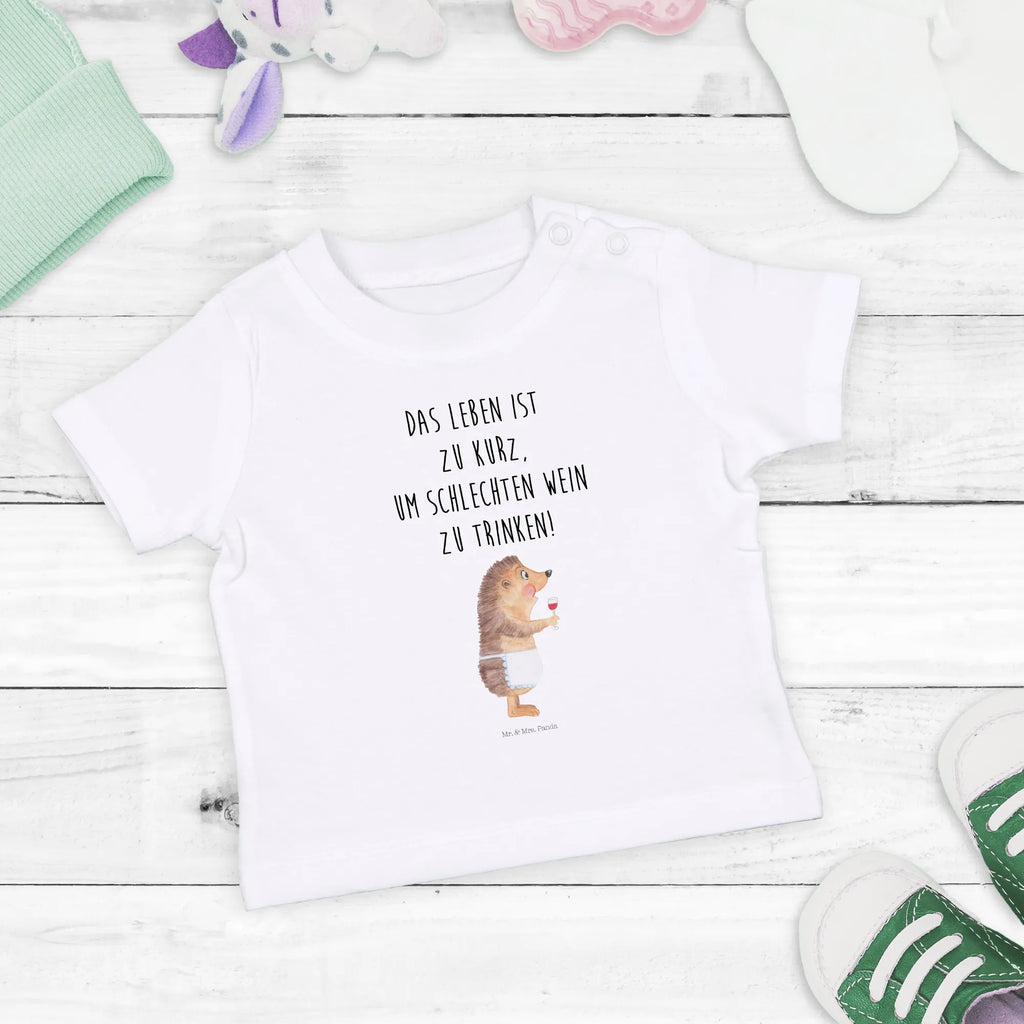 Organic Baby Shirt Igel Wein Baby T-Shirt, Jungen Baby T-Shirt, Mädchen Baby T-Shirt, Shirt, Tiermotive, Gute Laune, lustige Sprüche, Tiere, Wein Spruch, Igel, Geschenk Weintrinker, Geschenk Weinliebhaber, Wein Deko, Weinglas, Rotwein, Weißwein, Wein trinken