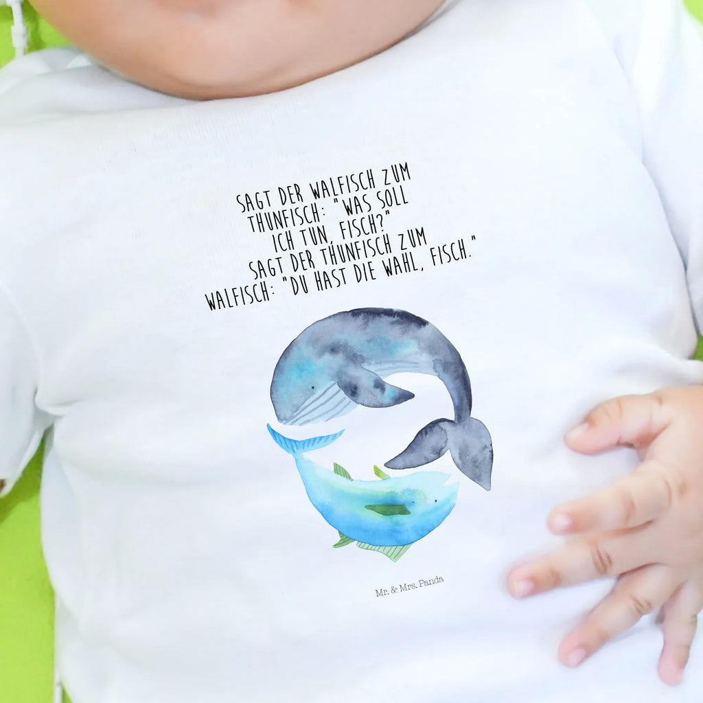 Organic Baby Shirt Walfisch Thunfisch Baby T-Shirt, Jungen Baby T-Shirt, Mädchen Baby T-Shirt, Shirt, Tiermotive, Gute Laune, lustige Sprüche, Tiere, Wal, Wahl, Tunfisch, Wortwitz lustig, Spruch lustig, Flachwitz, Witz, Spruch des Tages, Flachwitz Geschenk