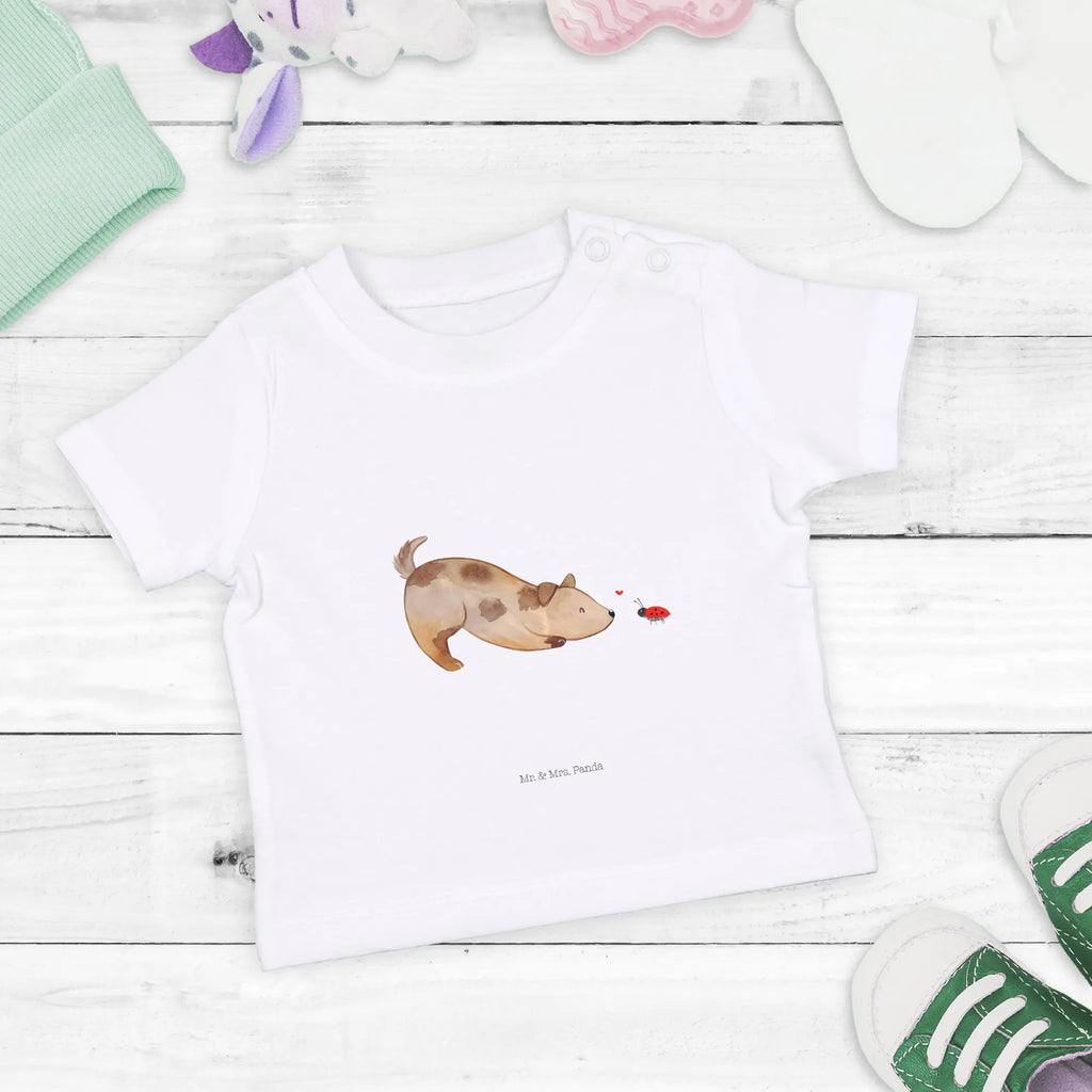 Organic Baby Shirt Hund Marienkäfer Baby T-Shirt, Jungen Baby T-Shirt, Mädchen Baby T-Shirt, Shirt, Hund, Hundemotiv, Haustier, Hunderasse, Tierliebhaber, Hundebesitzer, Sprüche, Hunde, Hundespruch, Marienkäfer, Mischling, Mischlinghund