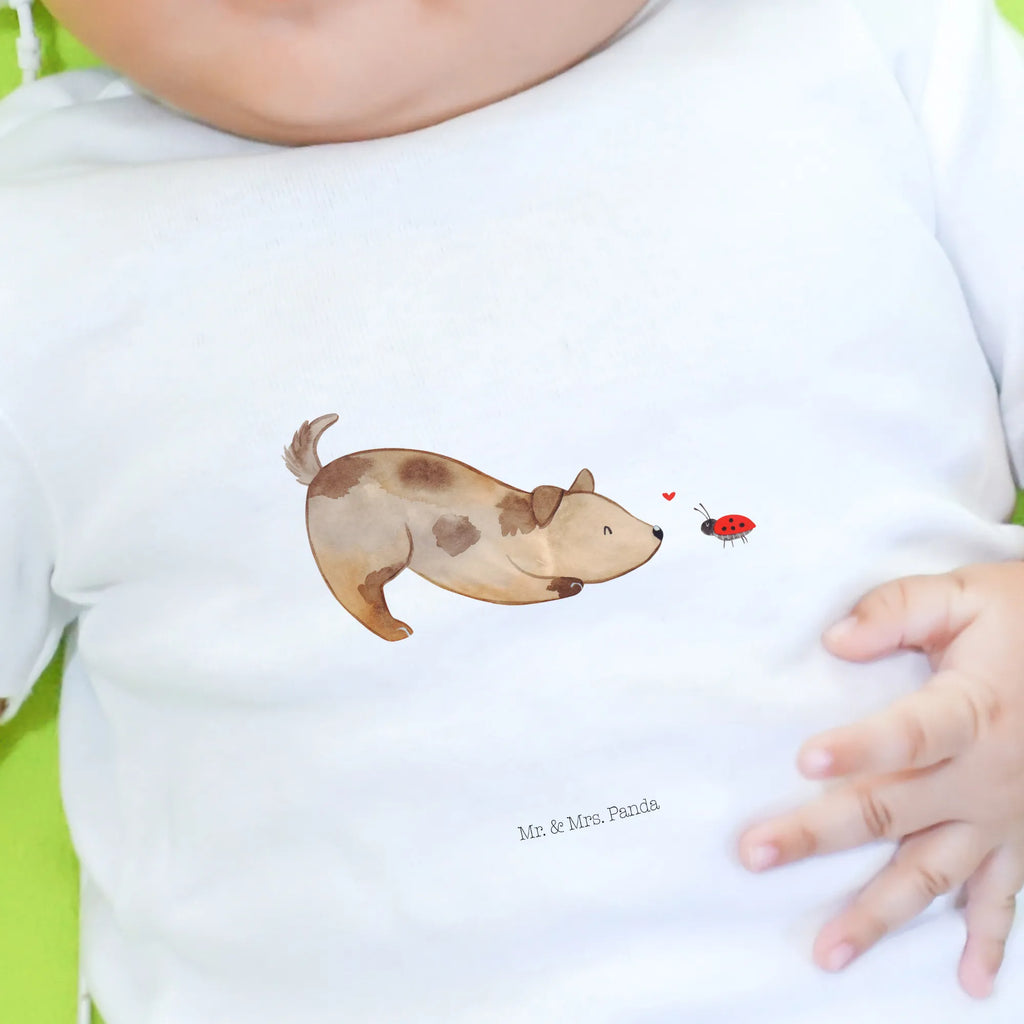 Organic Baby Shirt Hund Marienkäfer Baby T-Shirt, Jungen Baby T-Shirt, Mädchen Baby T-Shirt, Shirt, Hund, Hundemotiv, Haustier, Hunderasse, Tierliebhaber, Hundebesitzer, Sprüche, Hunde, Hundespruch, Marienkäfer, Mischling, Mischlinghund