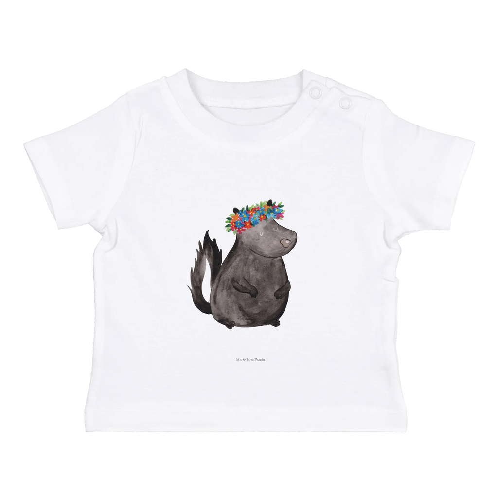 Organic Baby Shirt Stinktier Mädchen Baby T-Shirt, Jungen Baby T-Shirt, Mädchen Baby T-Shirt, Shirt, Stinktier, Skunk, Wildtier, Raubtier, Stinker, Stinki, Yoga, Namaste, Lebe, Liebe, Lache