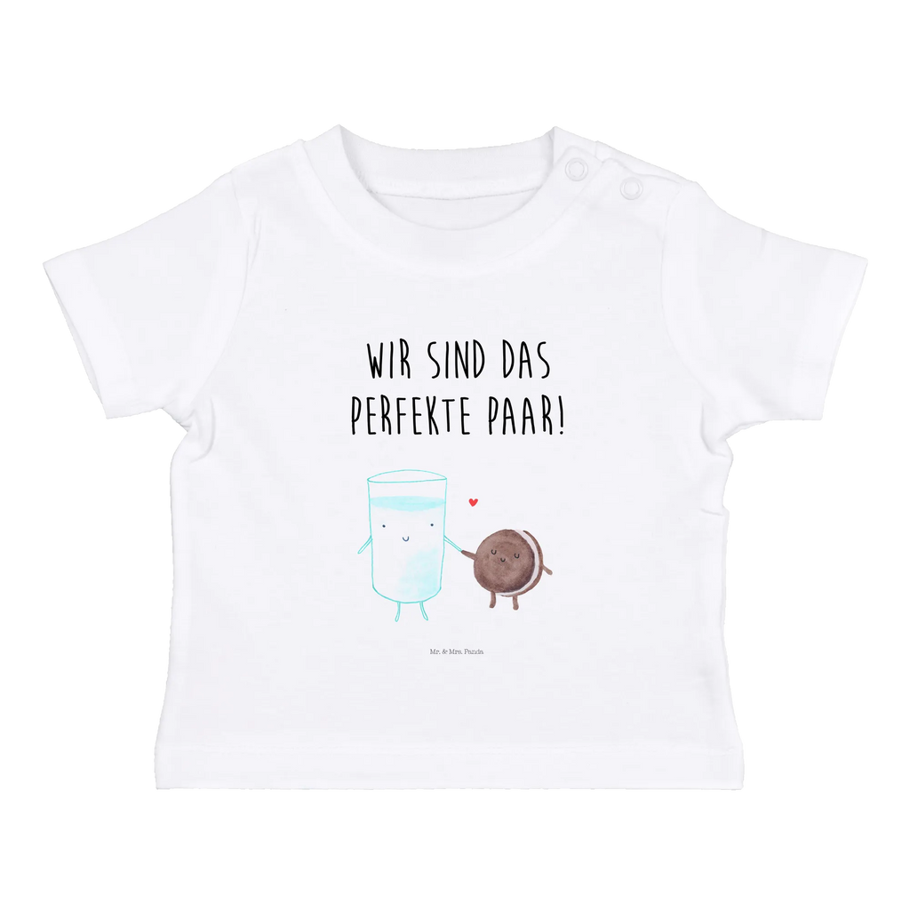 Organic Baby Shirt Milch Keks Baby T-Shirt, Jungen Baby T-Shirt, Mädchen Baby T-Shirt, Shirt, Tiermotive, Gute Laune, lustige Sprüche, Tiere, Milk, Cookie, Milch, Keks, Kekse, Kaffee, Einladung Frühstück, Motiv süß, romantisch, perfektes Paar