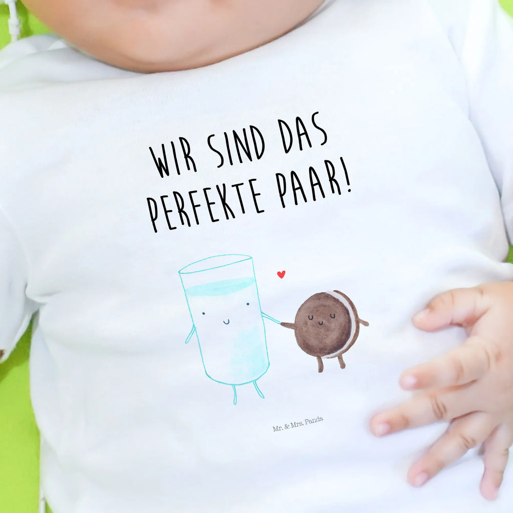 Organic Baby Shirt Milch Keks Baby T-Shirt, Jungen Baby T-Shirt, Mädchen Baby T-Shirt, Shirt, Tiermotive, Gute Laune, lustige Sprüche, Tiere, Milk, Cookie, Milch, Keks, Kekse, Kaffee, Einladung Frühstück, Motiv süß, romantisch, perfektes Paar