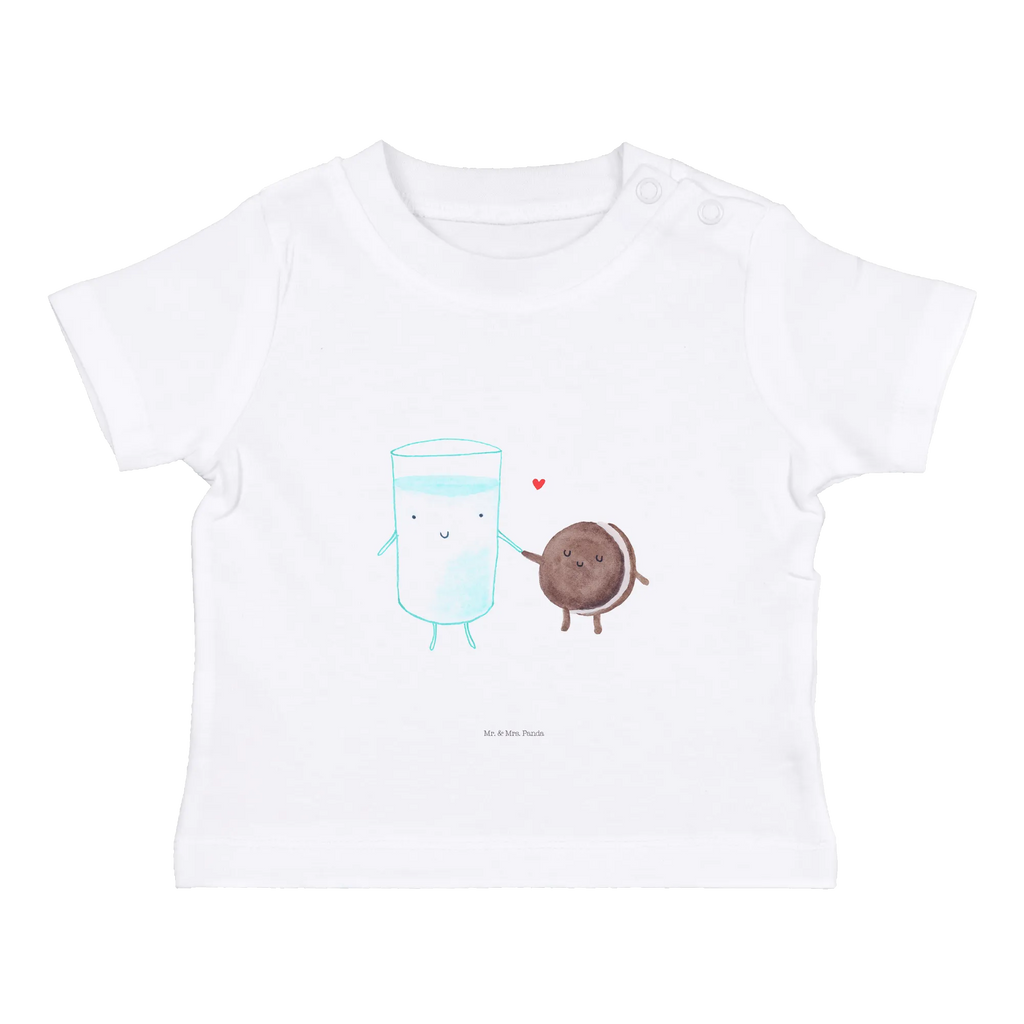 Organic Baby Shirt Milch Keks Baby T-Shirt, Jungen Baby T-Shirt, Mädchen Baby T-Shirt, Shirt, Tiermotive, Gute Laune, lustige Sprüche, Tiere, Milk, Cookie, Milch, Keks, Kekse, Kaffee, Einladung Frühstück, Motiv süß, romantisch, perfektes Paar