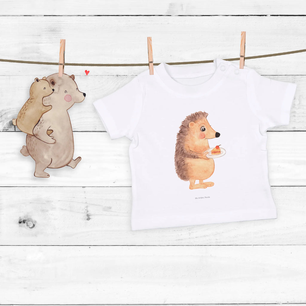 Organic Baby Shirt Igel Kuchenstück Baby T-Shirt, Jungen Baby T-Shirt, Mädchen Baby T-Shirt, Shirt, Tiermotive, Gute Laune, lustige Sprüche, Tiere, Igel, Essen Spruch, Kuchen, Backen Geschenk, Kuchen backen, Einladung Party, Geburtstagskuchen, Torte