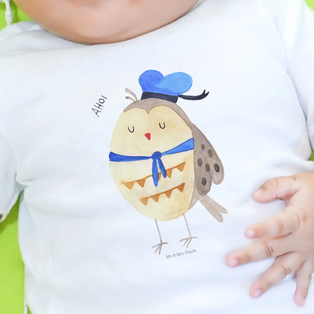 Organic Baby Shirt Eule Matrose Baby T-Shirt, Jungen Baby T-Shirt, Mädchen Baby T-Shirt, Shirt, Eule, Eule Spruch, Eule Deko, Owl, Wortspiel lustig, Matrose, Freundin, Ehe, Seefahrer, Heimathafen, Hochzeitstag Geschenk