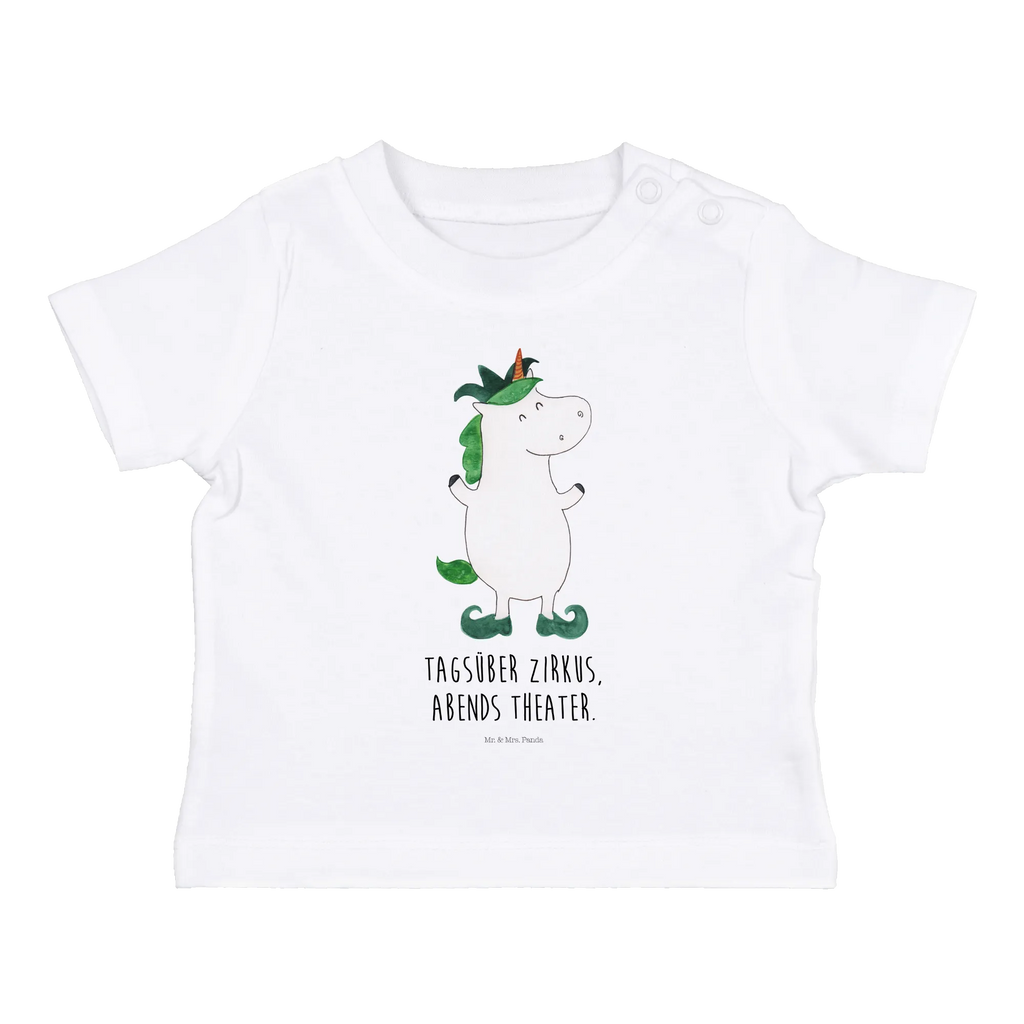 Organic Baby Shirt Einhorn Joker Baby T-Shirt, Jungen Baby T-Shirt, Mädchen Baby T-Shirt, Shirt, Einhorn, Einhörner, Einhorn Deko, Pegasus, Unicorn, Hofnarr, Kasper, Gaukler, Mittelalter