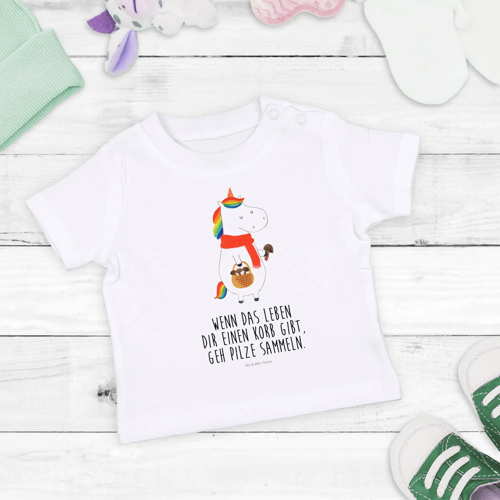 Organic Baby Shirt Einhorn Pilz Baby T-Shirt, Jungen Baby T-Shirt, Mädchen Baby T-Shirt, Shirt, Einhorn, Einhörner, Einhorn Deko, Pegasus, Unicorn, Pilze, Pilzsammler, Motivation, Spruch, Liebeskummer