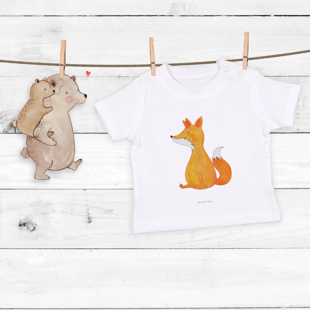 Organic Baby Shirt Einhorn Fuchs Baby T-Shirt, Jungen Baby T-Shirt, Mädchen Baby T-Shirt, Shirt, Einhorn, Einhörner, Einhorn Deko, Pegasus, Unicorn, Fuchs, Unicorns, Fuchshörnchen, Fuchshorn, Foxycorn, Füchse