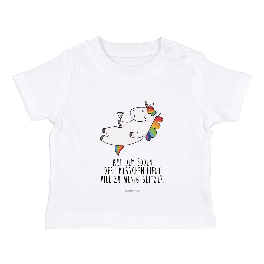 Organic Baby Shirt Einhorn Cocktail Baby T-Shirt, Jungen Baby T-Shirt, Mädchen Baby T-Shirt, Shirt, Einhorn, Einhörner, Einhorn Deko, Pegasus, Unicorn, Party, Spaß, Feiern, Caipirinha, Rum, Cuba Libre, Sekt, Freundin, Geburtstag, lustig, witzig, Spruch, Glitzer