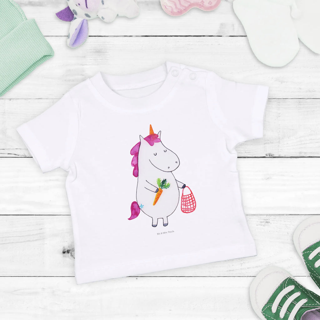 Organic Baby Shirt Einhorn Gemüse Baby T-Shirt, Jungen Baby T-Shirt, Mädchen Baby T-Shirt, Shirt, Einhorn, Einhörner, Einhorn Deko, Pegasus, Unicorn, Biomarkt, Gemüse, Wochenmarkt