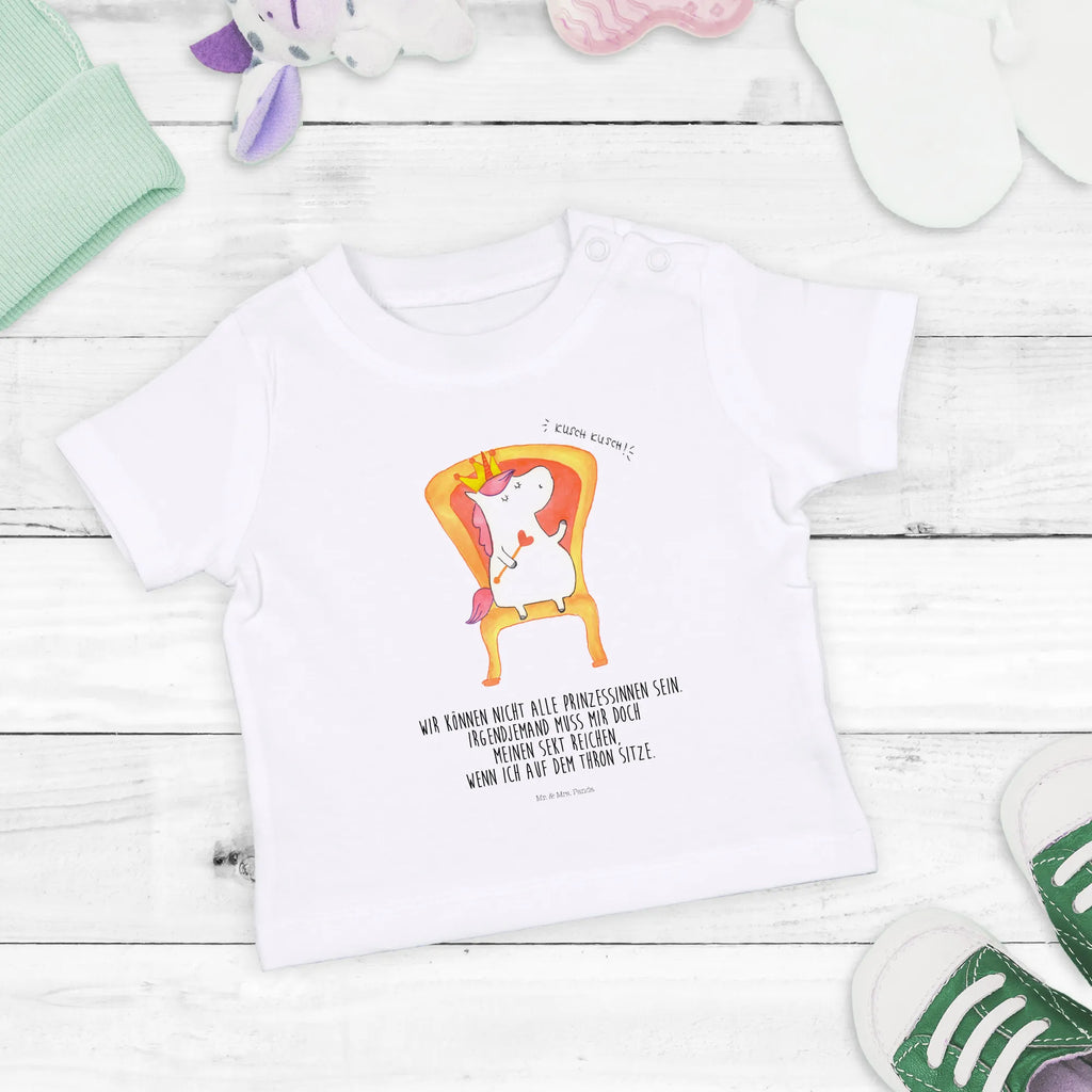 Organic Baby Shirt Einhorn König Baby T-Shirt, Jungen Baby T-Shirt, Mädchen Baby T-Shirt, Shirt, Einhorn, Einhörner, Einhorn Deko, Pegasus, Unicorn, König, Präsident, Bundeskanzler, Herrscher, Kaiser, Prinzessin, Krone