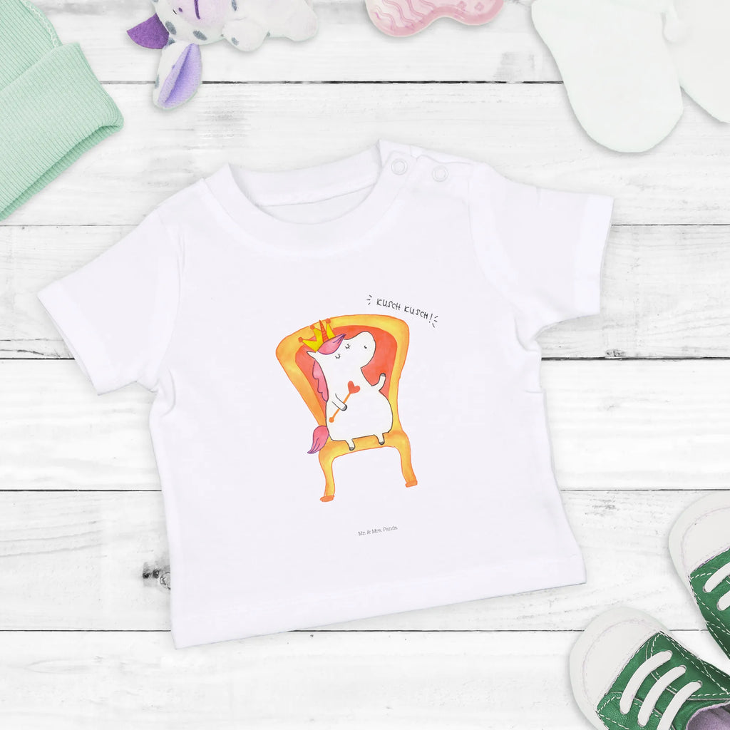 Organic Baby Shirt Einhorn König Baby T-Shirt, Jungen Baby T-Shirt, Mädchen Baby T-Shirt, Shirt, Einhorn, Einhörner, Einhorn Deko, Pegasus, Unicorn, König, Präsident, Bundeskanzler, Herrscher, Kaiser, Prinzessin, Krone