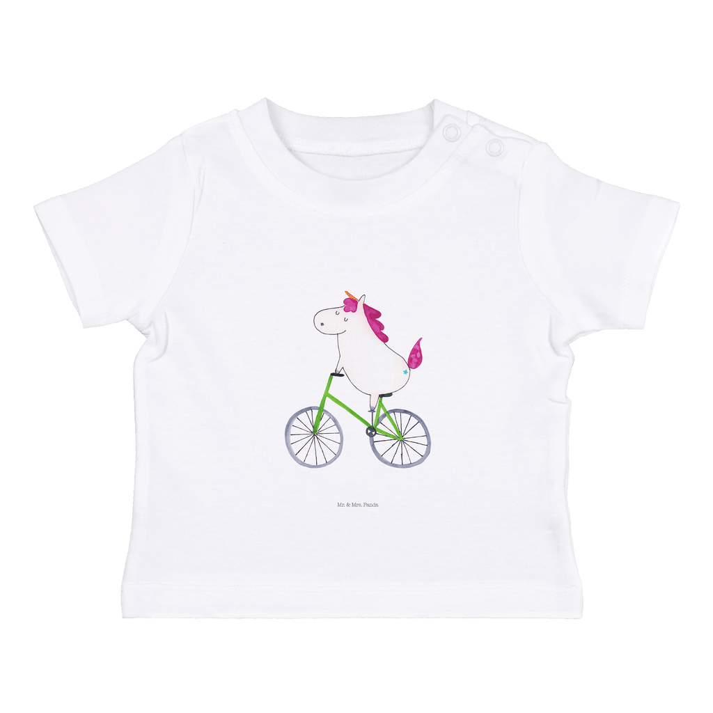 Organic Baby Shirt Einhorn Radfahrer Baby T-Shirt, Jungen Baby T-Shirt, Mädchen Baby T-Shirt, Shirt, Einhorn, Einhörner, Einhorn Deko, Pegasus, Unicorn, Radfahren, Radfahrer, Rad, Bike, Feenstaub, Konfetti, Luxusproblem, Kummer, Liebeskummer