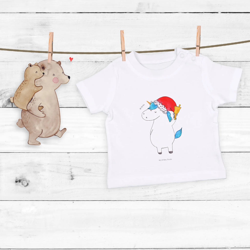 Organic Baby Shirt Einhorn Weihnachtsmann Baby T-Shirt, Jungen Baby T-Shirt, Mädchen Baby T-Shirt, Shirt, Einhorn, Einhörner, Einhorn Deko, Pegasus, Unicorn, Gin, Schokolade, Schoki, Weihnachten, Weihnachtsmann, Nikolaus, Wunschzettel, Wunschliste, Feenstaub