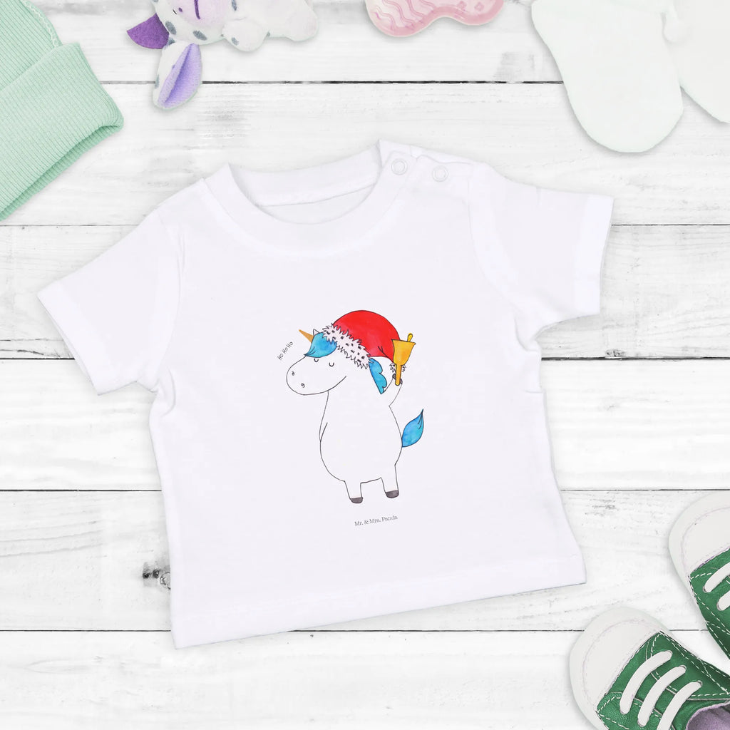 Organic Baby Shirt Einhorn Weihnachtsmann Baby T-Shirt, Jungen Baby T-Shirt, Mädchen Baby T-Shirt, Shirt, Einhorn, Einhörner, Einhorn Deko, Pegasus, Unicorn, Gin, Schokolade, Schoki, Weihnachten, Weihnachtsmann, Nikolaus, Wunschzettel, Wunschliste, Feenstaub