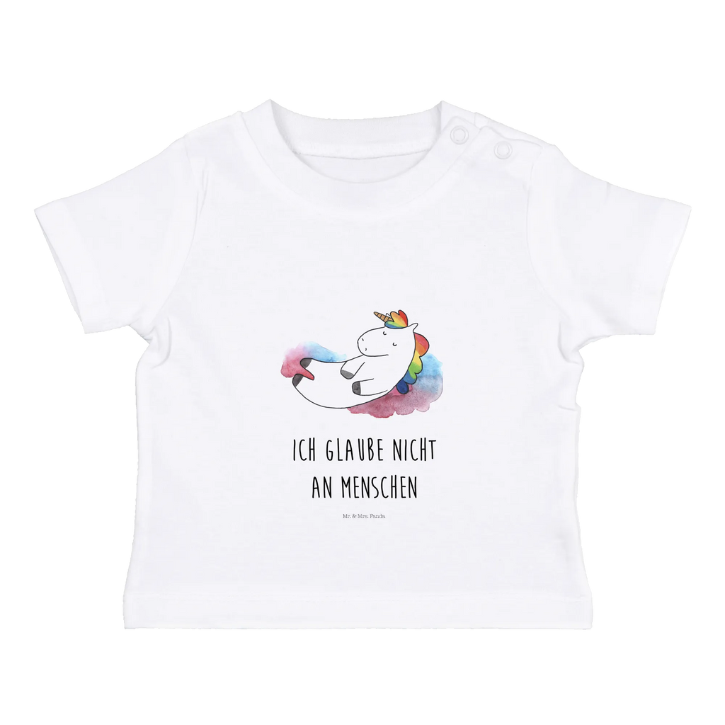 Organic Baby Shirt Einhorn Wolke 7 Baby T-Shirt, Jungen Baby T-Shirt, Mädchen Baby T-Shirt, Shirt, Einhorn, Einhörner, Einhorn Deko, Unicorn, verliebt, Menschen, witzig, lustig, Geschenk, Glaube, Realität, Lächeln