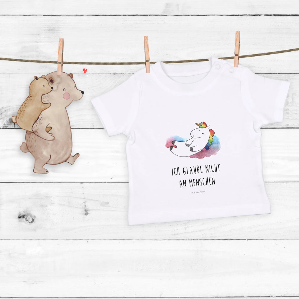 Organic Baby Shirt Einhorn Wolke 7 Baby T-Shirt, Jungen Baby T-Shirt, Mädchen Baby T-Shirt, Shirt, Einhorn, Einhörner, Einhorn Deko, Unicorn, verliebt, Menschen, witzig, lustig, Geschenk, Glaube, Realität, Lächeln