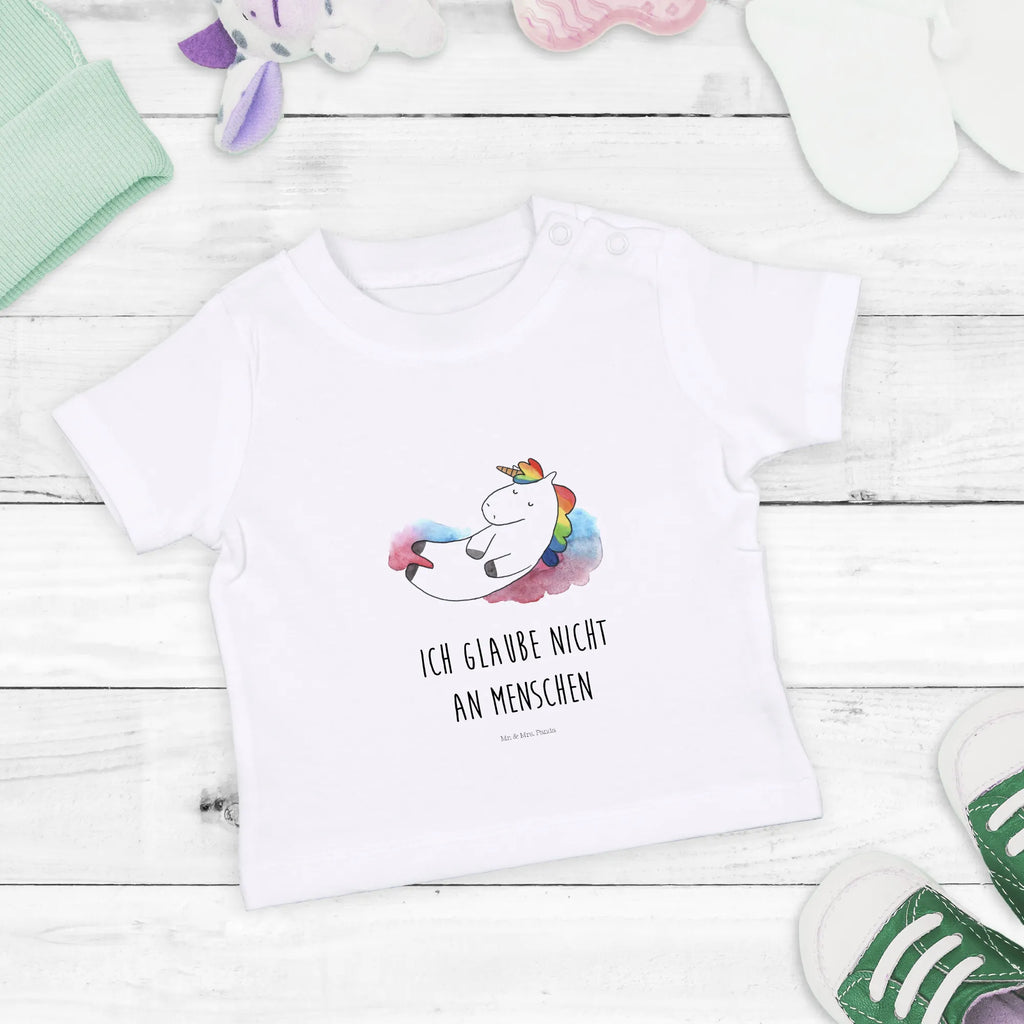 Organic Baby Shirt Einhorn Wolke 7 Baby T-Shirt, Jungen Baby T-Shirt, Mädchen Baby T-Shirt, Shirt, Einhorn, Einhörner, Einhorn Deko, Unicorn, verliebt, Menschen, witzig, lustig, Geschenk, Glaube, Realität, Lächeln