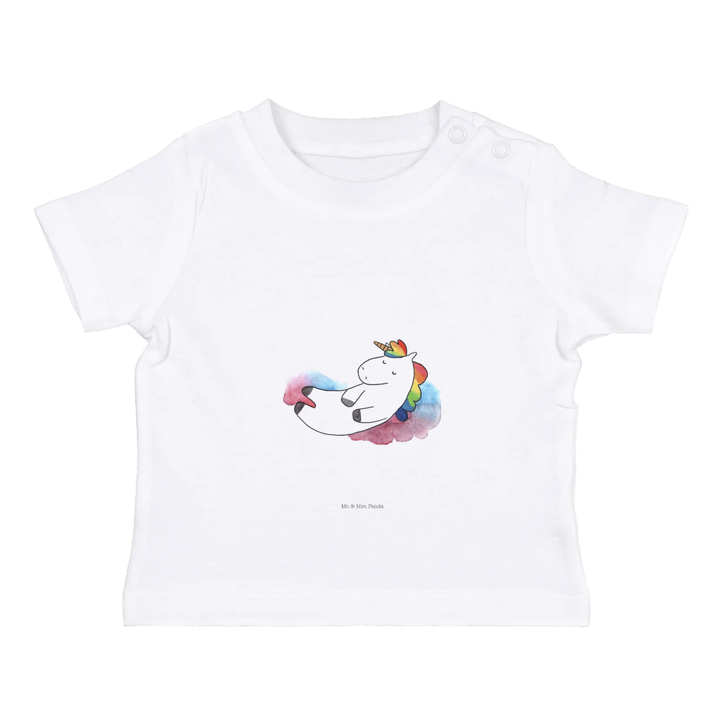 Organic Baby Shirt Einhorn Wolke 7 Baby T-Shirt, Jungen Baby T-Shirt, Mädchen Baby T-Shirt, Shirt, Einhorn, Einhörner, Einhorn Deko, Unicorn, verliebt, Menschen, witzig, lustig, Geschenk, Glaube, Realität, Lächeln