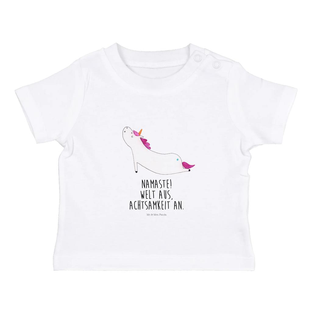 Organic Baby Shirt Einhorn Yoga Baby T-Shirt, Jungen Baby T-Shirt, Mädchen Baby T-Shirt, Shirt, Einhorn, Einhörner, Einhorn Deko, Pegasus, Unicorn, Yoga, Namaste, Achtsamkeit, Entspannung, Joga, Yogamatte, Sport, lustig, witzig, süß