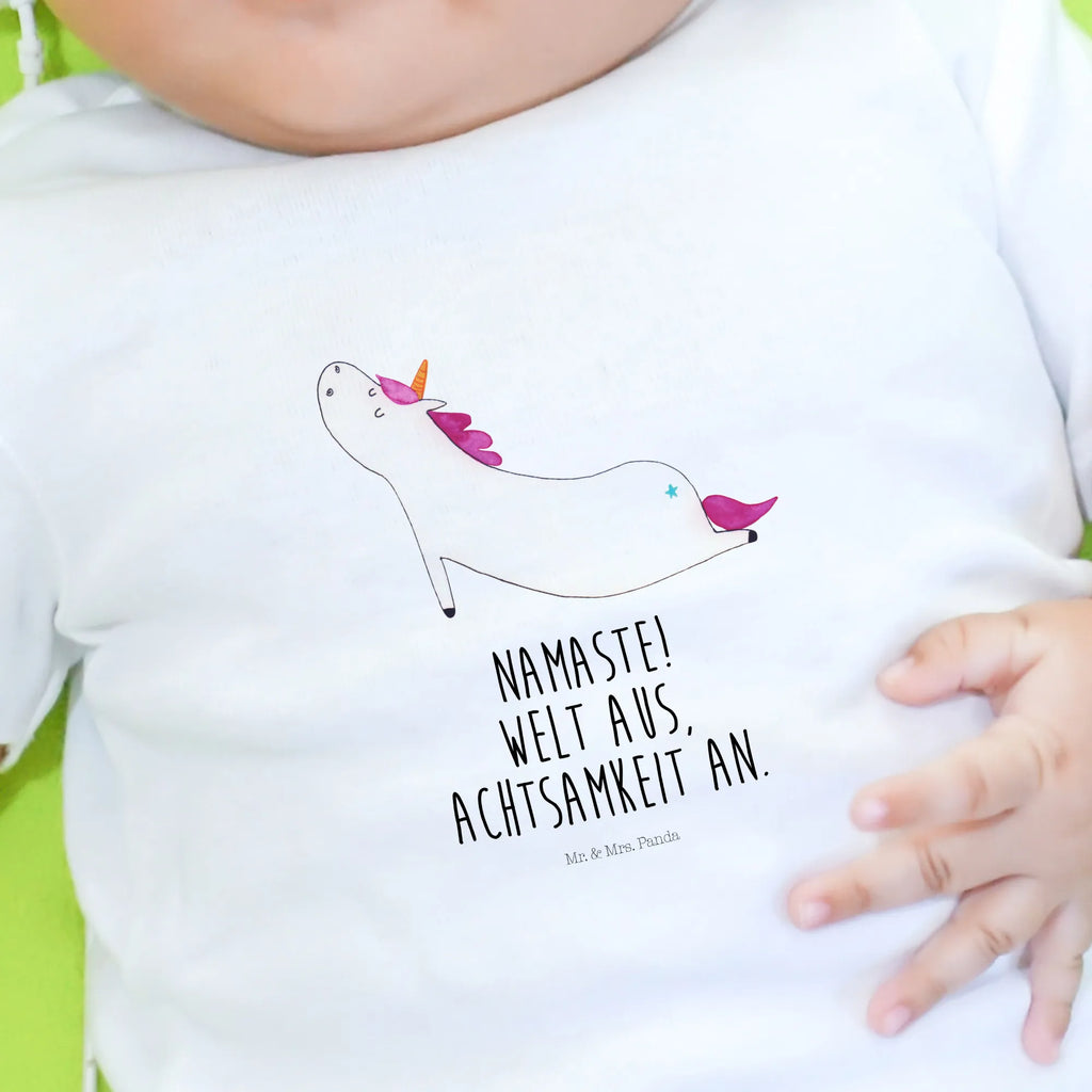 Organic Baby Shirt Einhorn Yoga Baby T-Shirt, Jungen Baby T-Shirt, Mädchen Baby T-Shirt, Shirt, Einhorn, Einhörner, Einhorn Deko, Pegasus, Unicorn, Yoga, Namaste, Achtsamkeit, Entspannung, Joga, Yogamatte, Sport, lustig, witzig, süß