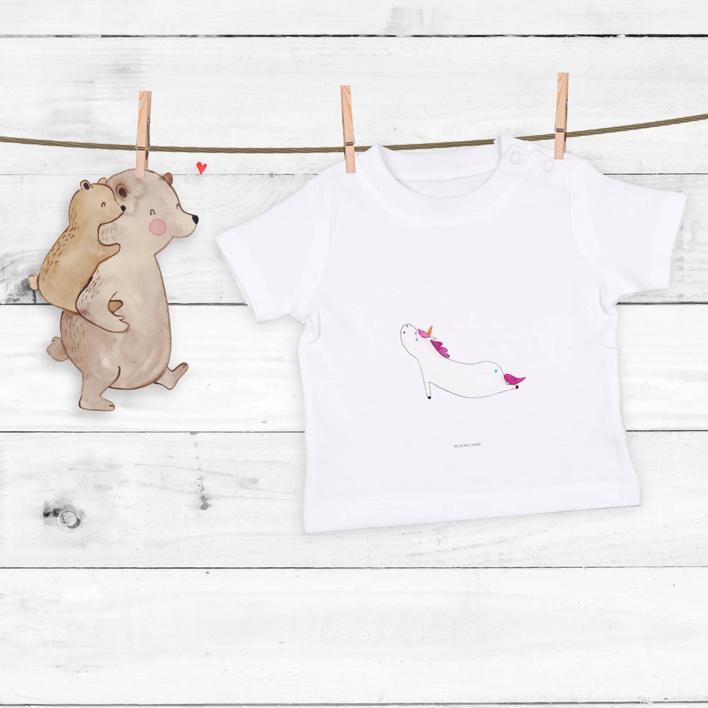 Organic Baby Shirt Einhorn Yoga Baby T-Shirt, Jungen Baby T-Shirt, Mädchen Baby T-Shirt, Shirt, Einhorn, Einhörner, Einhorn Deko, Pegasus, Unicorn, Yoga, Namaste, Achtsamkeit, Entspannung, Joga, Yogamatte, Sport, lustig, witzig, süß