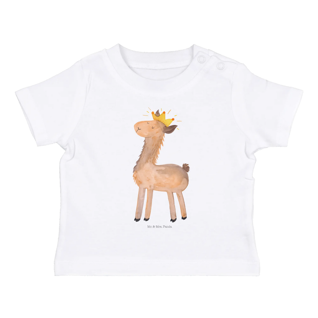 Organic Baby Shirt Lama König Baby T-Shirt, Jungen Baby T-Shirt, Mädchen Baby T-Shirt, Shirt, Lama, Alpaka, Lamas, König, Königin, Freundin, Mama, Papa, Büro Kollege, Kollegin, Chef, Vorgesetzter, Abi, Abitur