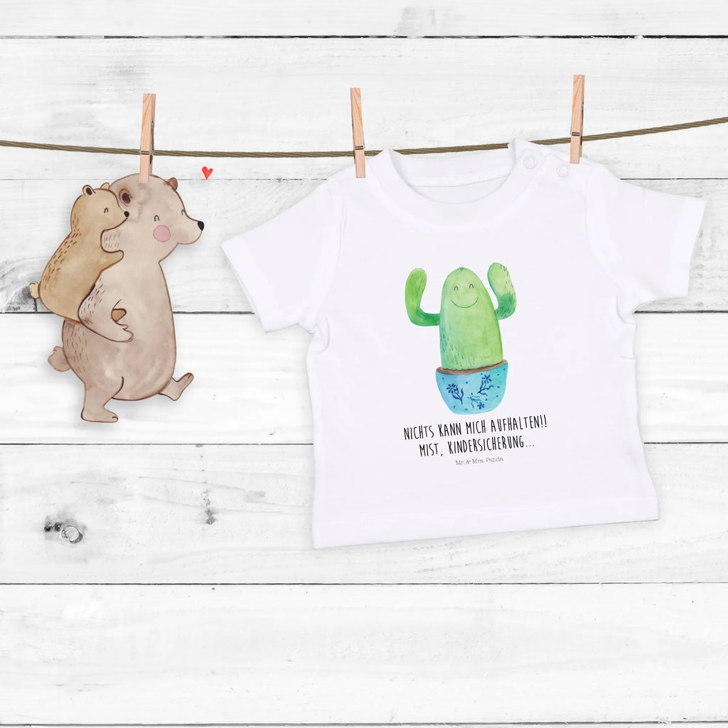 Organic Baby Shirt Kaktus Happy Baby T-Shirt, Jungen Baby T-Shirt, Mädchen Baby T-Shirt, Shirt, Kaktus, Kakteen, Motivation, Spruch, lustig, Kindersicherung, Neustart, Büro, Büroalltag, Kollege, Kollegin, Freundin, Mutter, Familie, Ausbildung