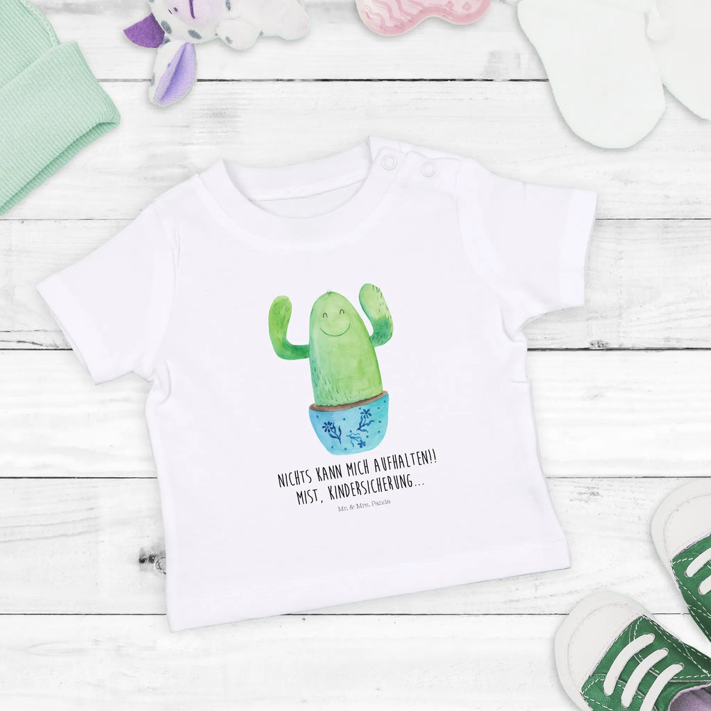 Organic Baby Shirt Kaktus Happy Baby T-Shirt, Jungen Baby T-Shirt, Mädchen Baby T-Shirt, Shirt, Kaktus, Kakteen, Motivation, Spruch, lustig, Kindersicherung, Neustart, Büro, Büroalltag, Kollege, Kollegin, Freundin, Mutter, Familie, Ausbildung