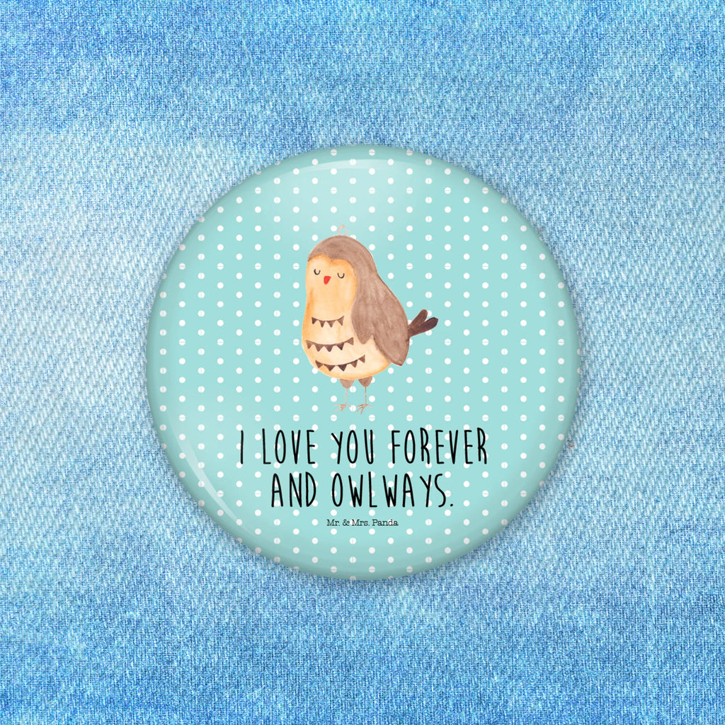 Button Eule Zufrieden 50mm Button, Button, Pin, Anstecknadel, Eule, Eule Spruch, Eule deko, Owl, Liebe Spruch, Romantisch, Wortspiel lustig, Spruch schön, Geschenk Hochzeitstag