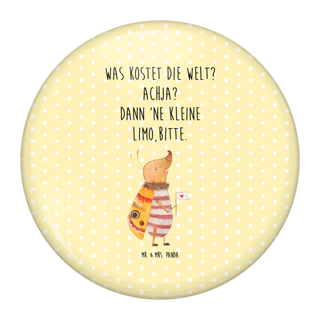 Button Nachtfalter mit Fähnchen 50mm Button, Button, Pin, Anstecknadel, Tiermotive, Gute Laune, lustige Sprüche, Tiere, Nachtfalter, Käfer, Spruch lustig, Spruch witzig, süß, niedlich, Küche Deko, Was kostet die Welt