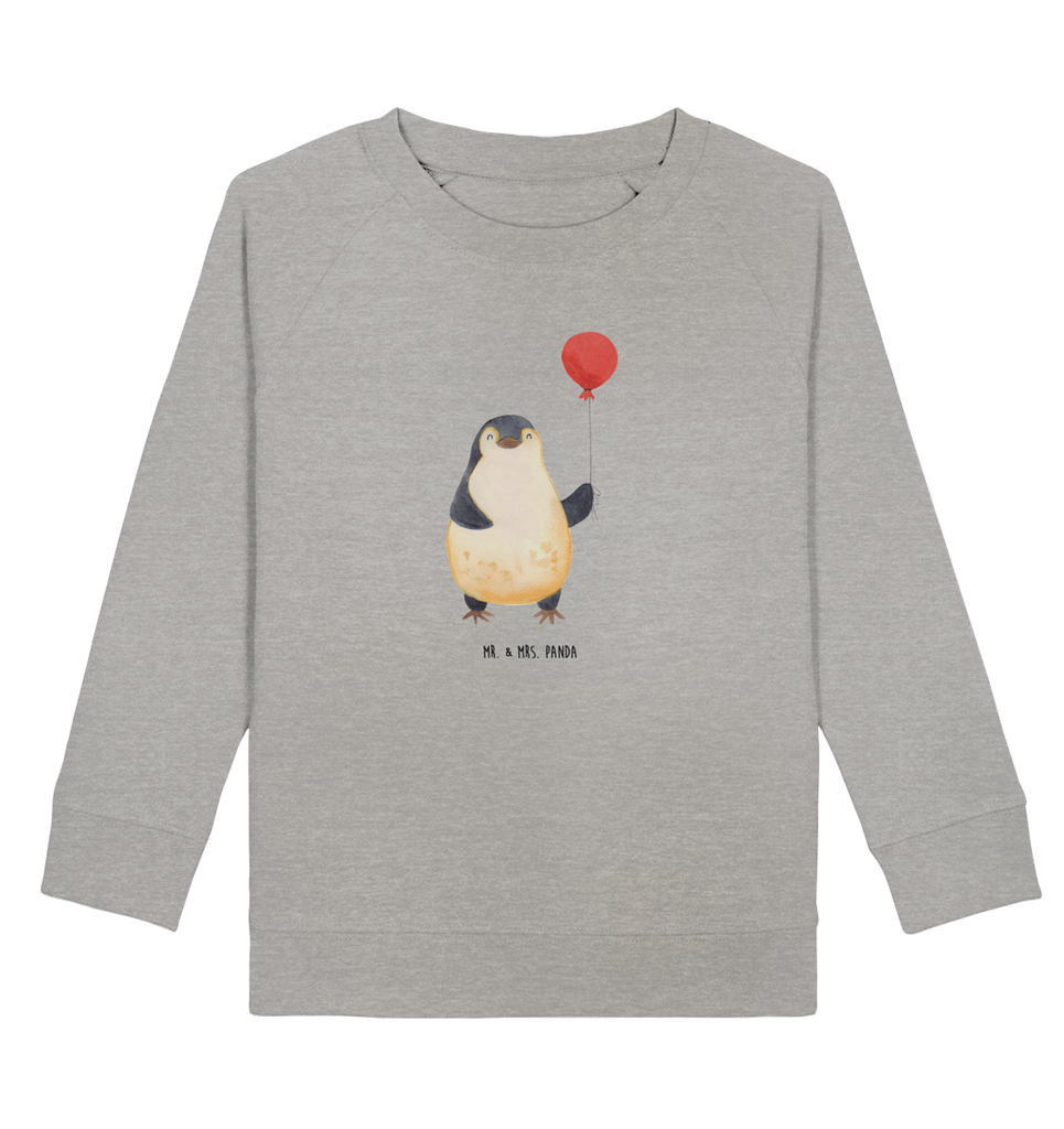 Organic Kinder Pullover Pinguin Luftballon Kinder Pullover, Kinder Sweatshirt, Jungen, Mädchen, Pinguin, Pinguine, Luftballon, Tagträume, Lebenslust, Geschenk Freundin, Geschenkidee, beste Freundin, Motivation, Neustart, neues Leben, Liebe, Glück