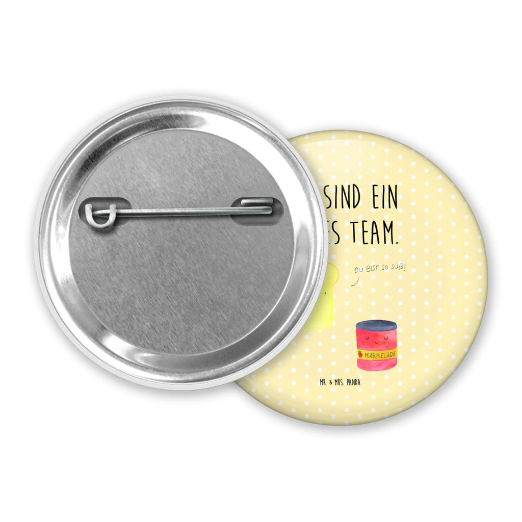 Button Toast & Marmelade 50mm Button, Button, Pin, Anstecknadel, Tiermotive, Gute Laune, lustige Sprüche, Tiere, Toast, Marmelade, Dreamteam, süße Postkarte, süß, Küche Deko, Küche Spruch, Frühstück Einladung, Brot, Toastbrot