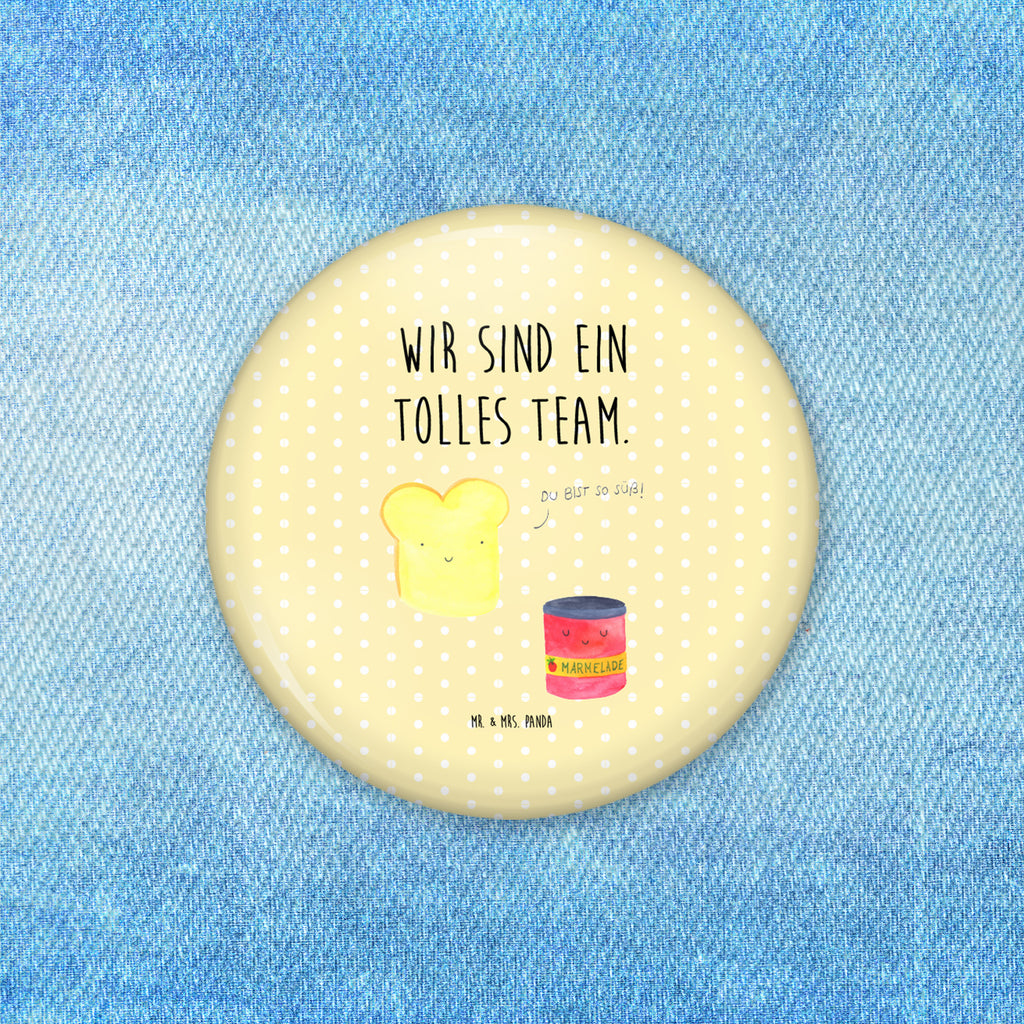 Button Toast & Marmelade 50mm Button, Button, Pin, Anstecknadel, Tiermotive, Gute Laune, lustige Sprüche, Tiere, Toast, Marmelade, Dreamteam, süße Postkarte, süß, Küche Deko, Küche Spruch, Frühstück Einladung, Brot, Toastbrot